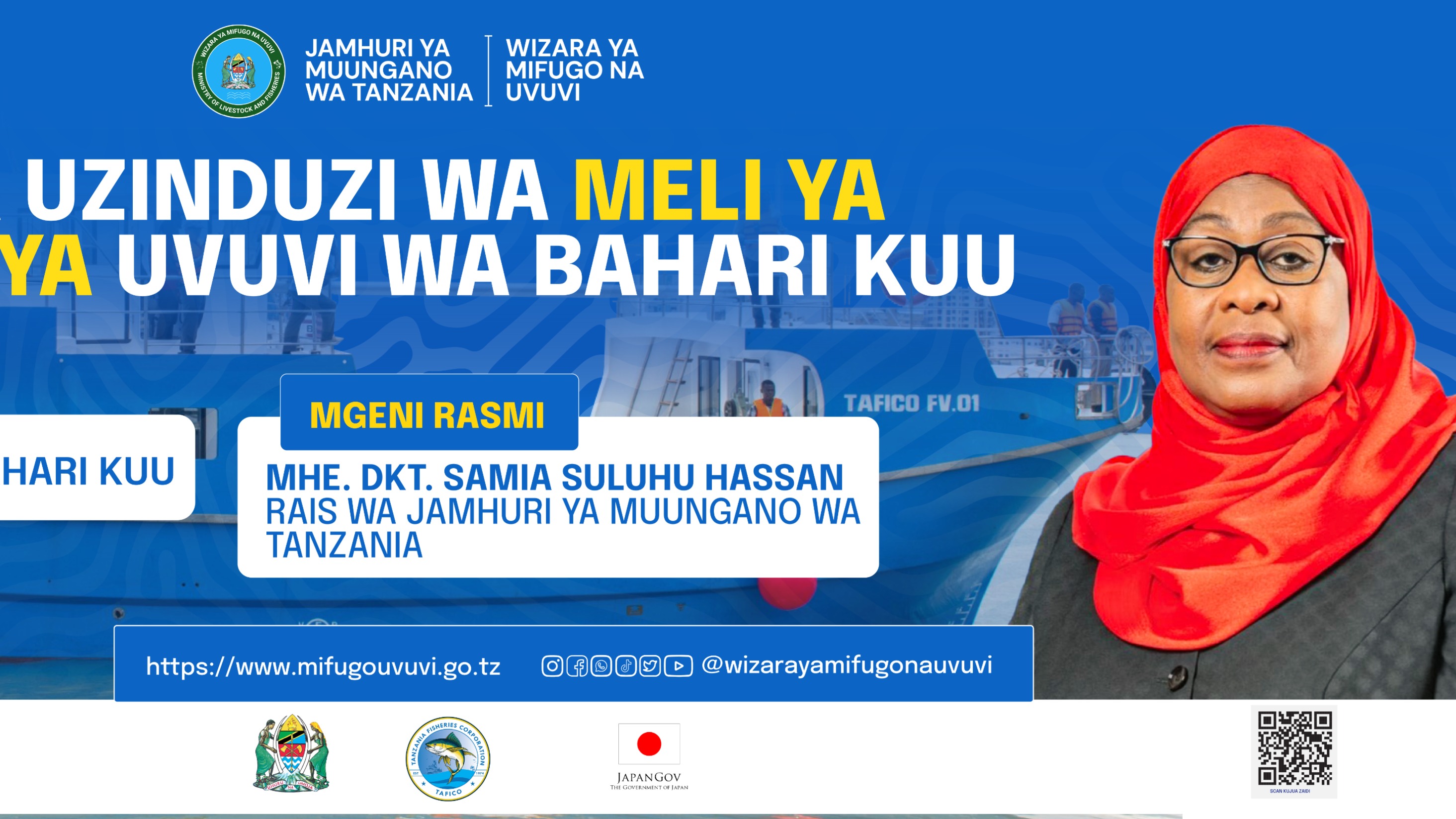 HAFLA YA UZINDUZI WA MELI YA KWANZA YA UVUVI WA BAHARI KUU